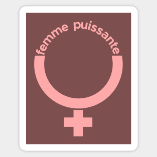 Femme puissante FRENCH Powerful woman Sticker